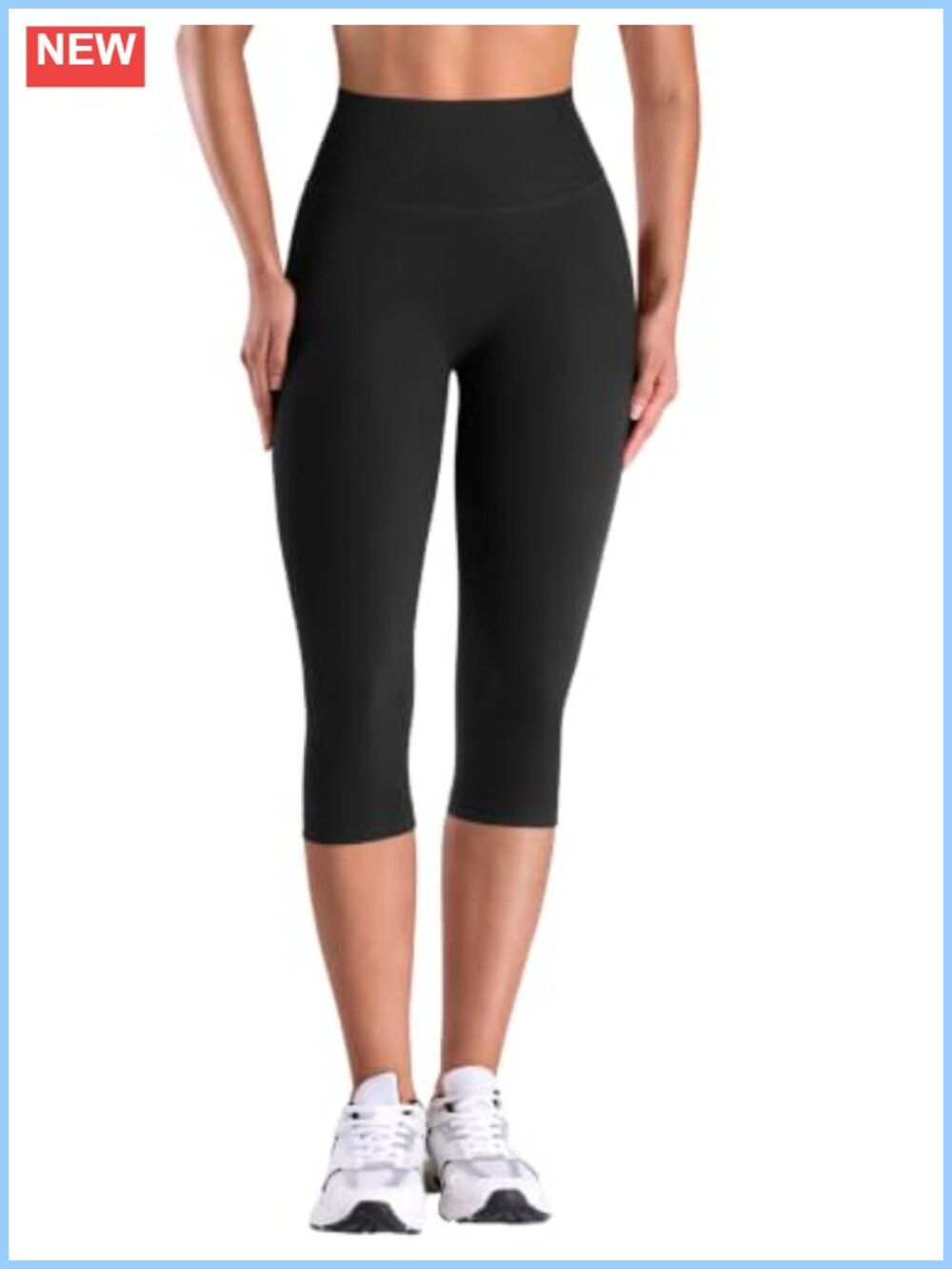 Seamless Capri Scrunch Leggings High Waist Yoga Pants